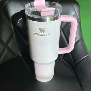 Pink Marble Stanley 40oz Tumbler